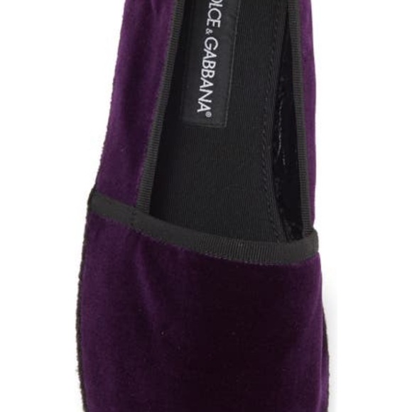 NIB DOLCE&GABBANA Suede Italian Purple Loafer - Picture 13 of 13